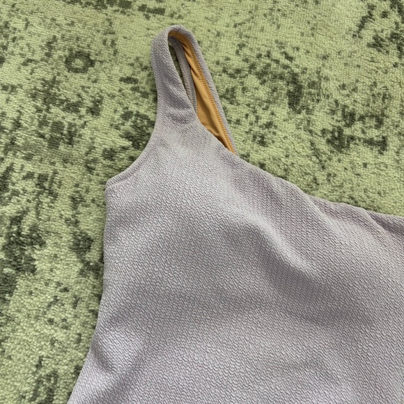 NEW J. Crew Textured one-shoulder one-piece Dusty Mauve - Picture 7 of 7